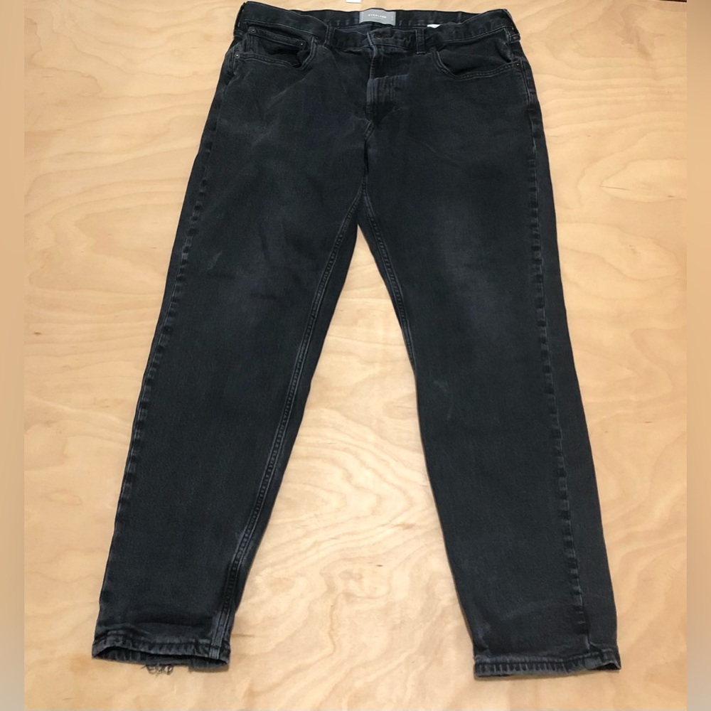 Everlane Men's Black Slim Straight Jeans Size 35X30